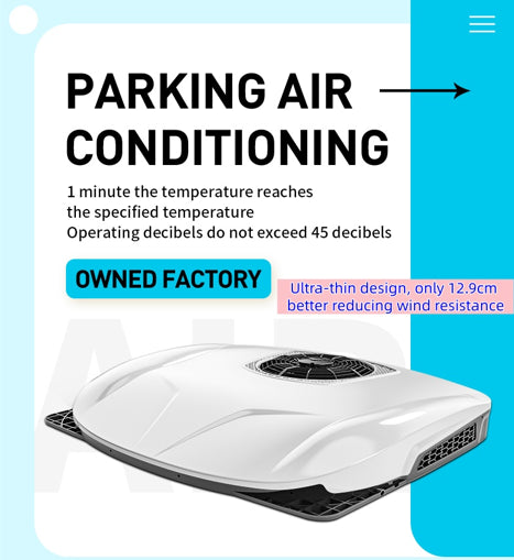 XH H9000 12V/24V Rooftop Parking Air Conditioner | No-Idle Truck, RV & Van AC (10000 BTU)