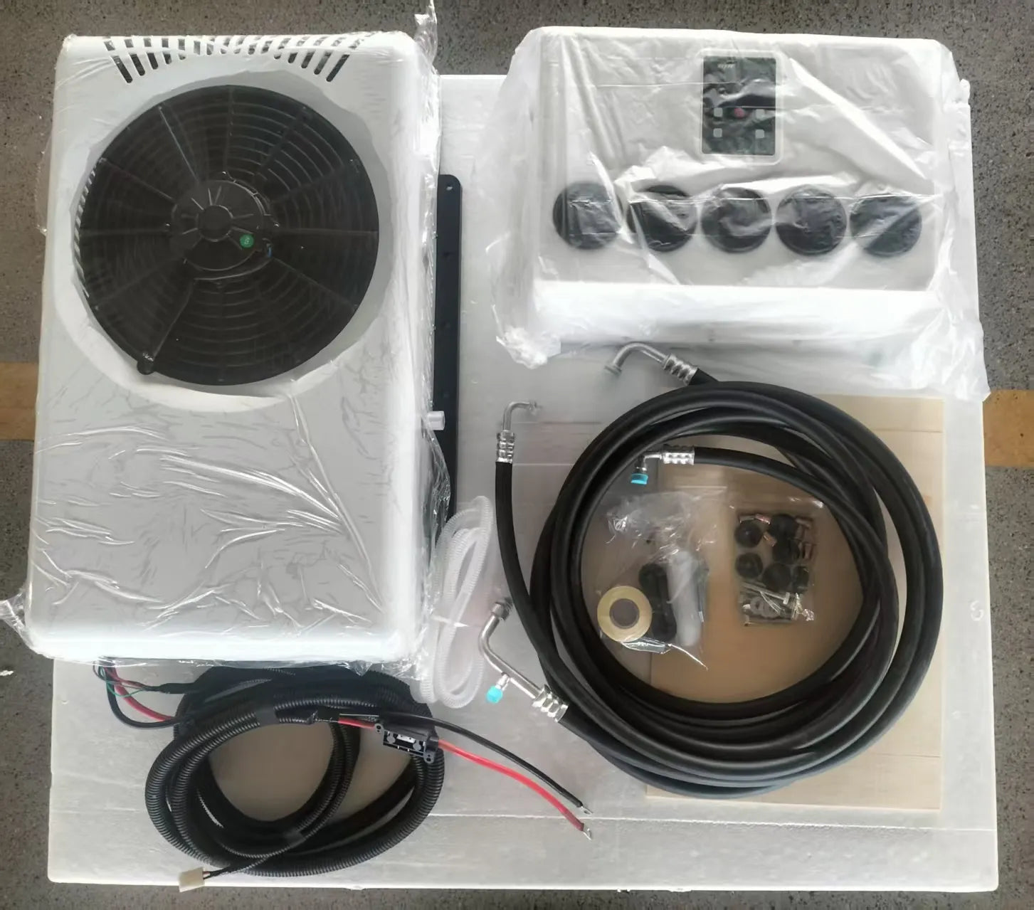 XH H5, 9000 BTU Split Truck Air Conditioner – 12V/24V No-Idle Parking AC for Trucks, RVs & Vans 