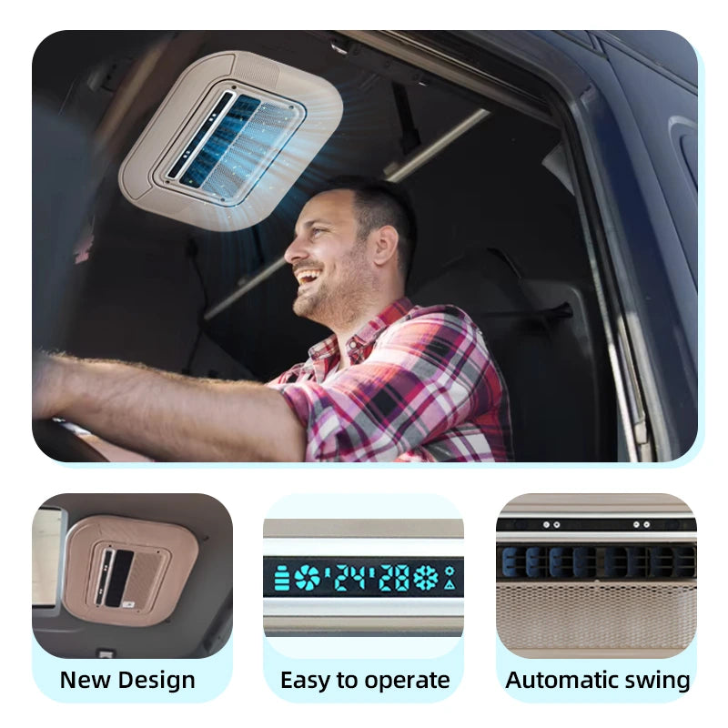XH D300, Parking Air Conditioner | No-Idle Energy-Saving Rooftop Truck AC 