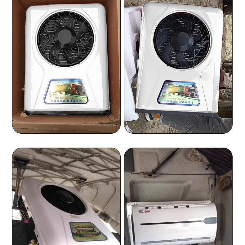 XH ZS, 12,000 BTU Split Truck Air Conditioner | 12V/24V No-Idle Parking AC for Trucks, RVs & Vans 